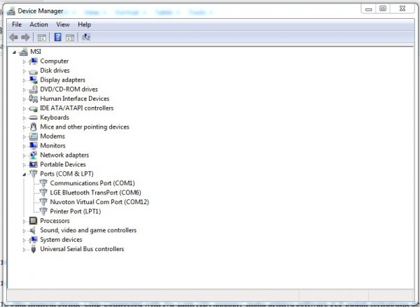 Device Manager Windows 7