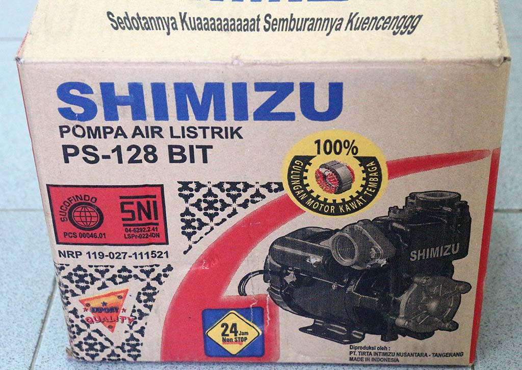 Pompa Air Shimizu PS-128 Bit | Elektrologi