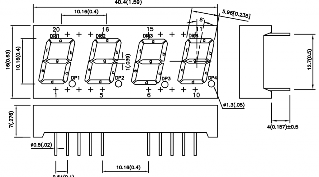 Kingbright 7 segment