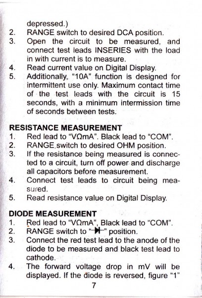 DT830B manual halaman 7
