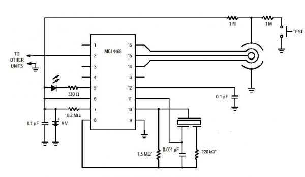Smoke sensor circuit