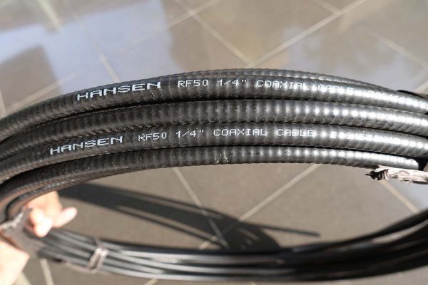 Hansen RF50 1/4" coaxial cable
