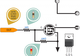 Output Digital Mikrokontroler Dengan MOSFET