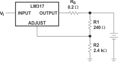 Rangkaian regulator seri LM317