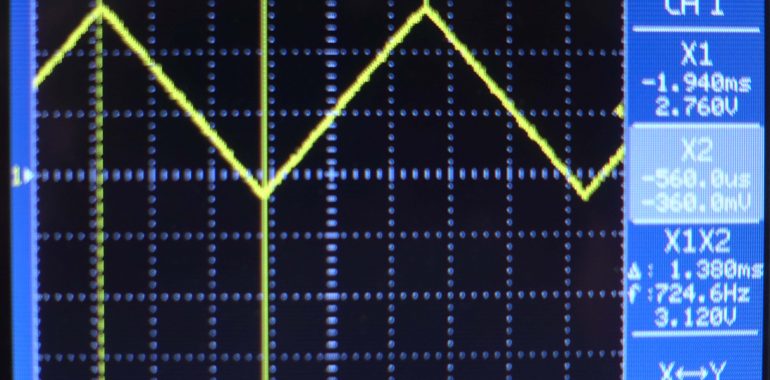 Sinyal output dari DAC pada ESP32