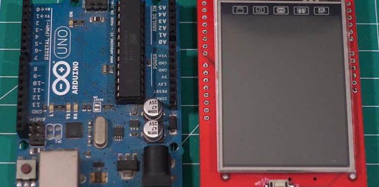TFT LCD 2.4" Shield untuk Arduino UNO