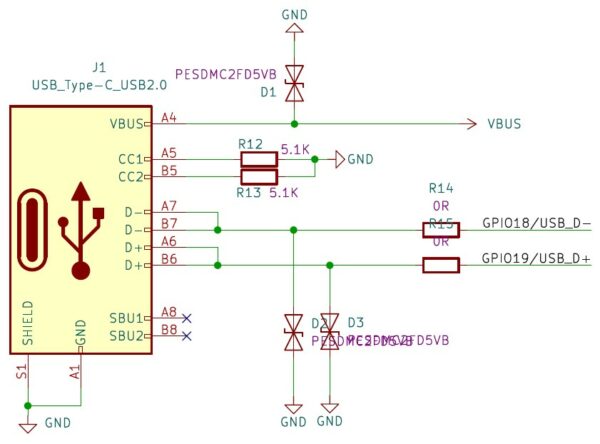 ESP32 C3 Luatos-schematic USB section